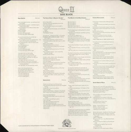 英LP Queen Queen II 2 UKオリジナル盤Stereo ステレオ Queen